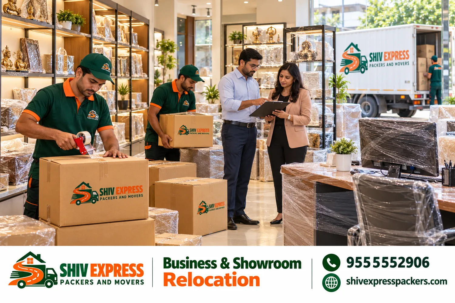 Shop and Showroom Shifting with Shiv Express