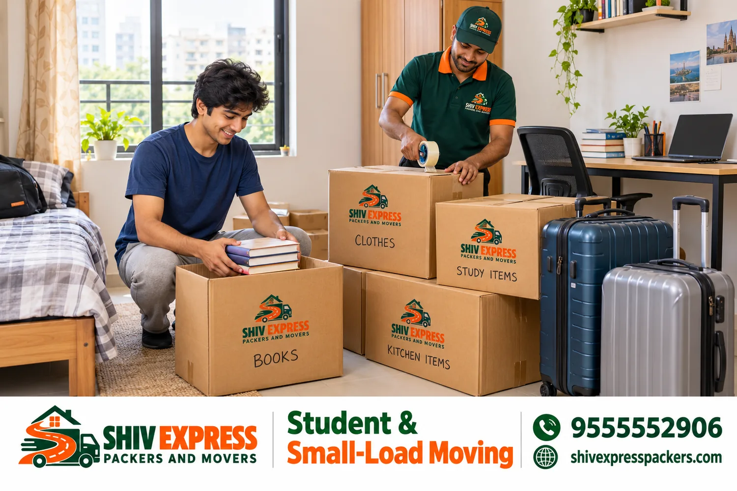 Student and Bachelor Moving with Shiv Express
